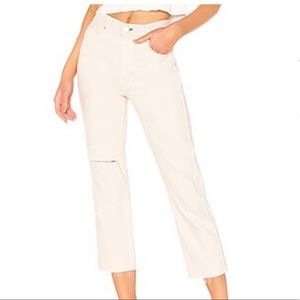 AMO Loverboy Jeans | vintage white with destroy